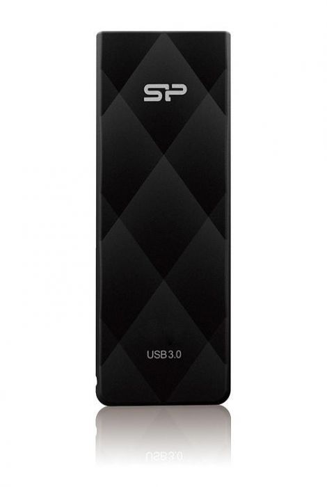 Silicon Power mälupulk 32GB Blaze B20 USB 3.2, must