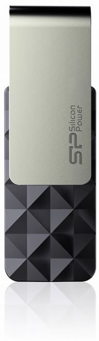 Silicon Power mälupulk 32GB Blaze B30 USB 3.0, must