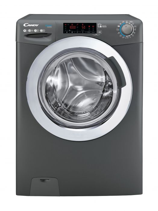 Candy | Washing Machine | CSS169TWMCRE/1-S | Energy efficiency class A | Front loading | Washing capacity 9 kg | 1600 RPM | Depth 53 cm | Width 60 cm | Display | LCD | Steam function | Near Field Com