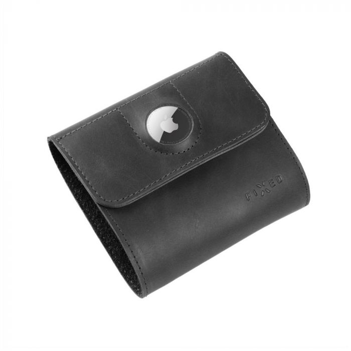 Fixed | Classic Wallet for AirTag | Apple | Genuine cowhide | Black | Dimensions of the wallet : 11 x 11.5 cm; Closing of the wallet is secured by a magnet; Smaller pocket for Apple AirTag; inner hid