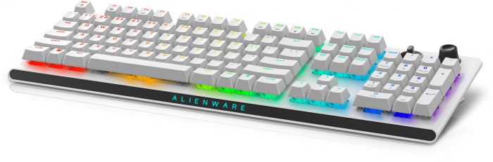 Dell | Alienware Tri-Mode AW920K | Wireless Gaming Keyboard | Wireless | RGB LED light | US | Bluetooth | Lunar Light | Numeric keypad | CHERRY MX Red | Wireless connection