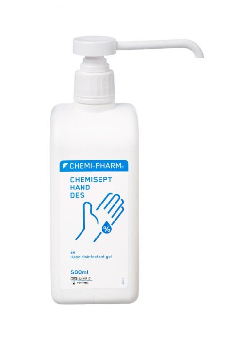 Antiseptiline geel kätele Chemisept Hand Des  500ml (pumppudelis)