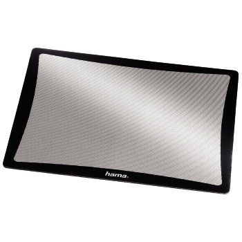 Mouse pad Hama Optical Mouse Pad, black (black frame / silver precision surface suitable for optical mouse)
