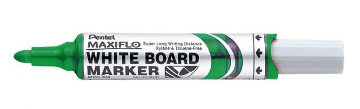 Dry Wipe Marker MAXIFLO MWL5M green, bullet point 2mm, Pentel