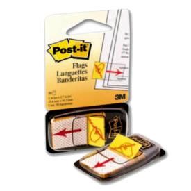 Post-it Index Flags, SIGN HERE Symbol, PP, 25.4 mm x 43.2 mm, 50 Flags