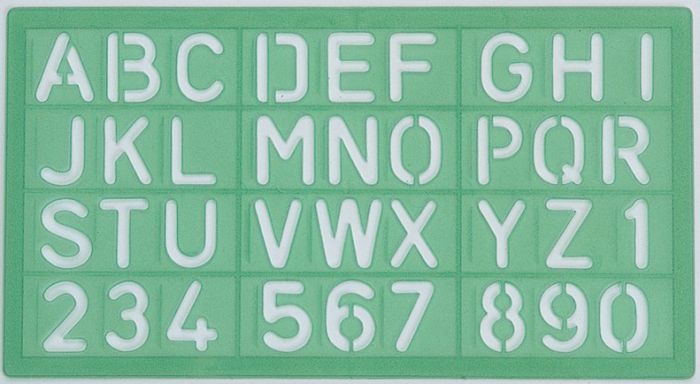 LINEX 8530 LETTERING TEMPLATE 30 MM