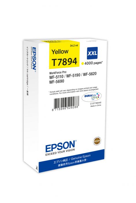 Tint Epson T7894 Yellow 34ml WF-5110DW/WF-5190DW/WF-5620DWF/WF-5690DWF