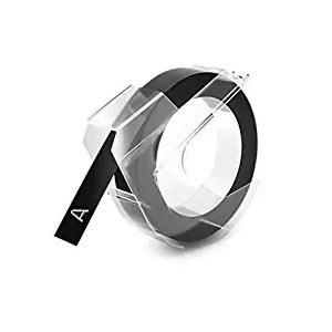 Reljeefkirjamasina lint Dymo 9mm x 3m,Embossing Tape, Plastic, must