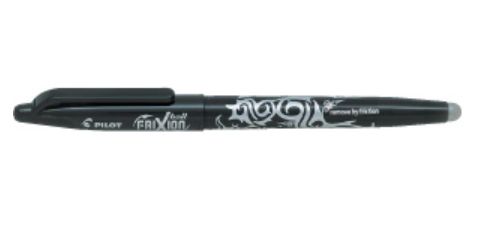 Rollerball pen Pilot Frixion 0,7mm, erasable, black