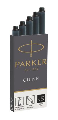 Ink balloon PARKER Qu, 5pcs / pack, black pen