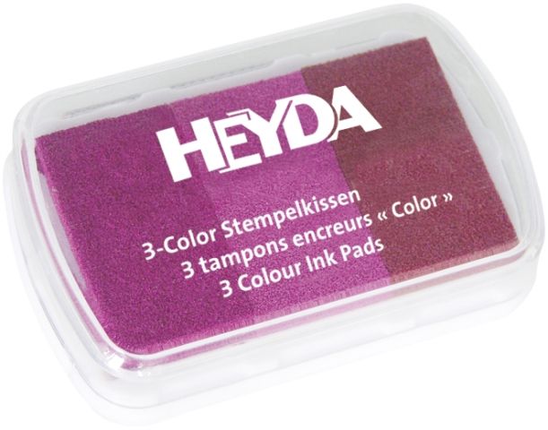 Ink pad 9x6cm, rose tones