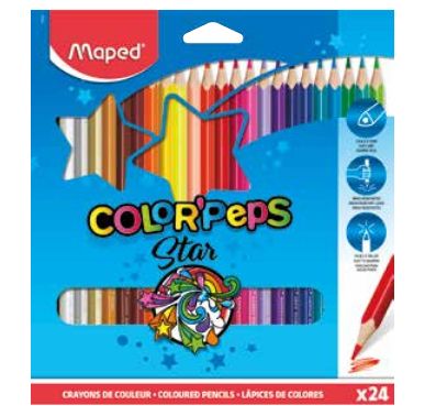 Värvipliiats Color Peps 24 värvi, Maped