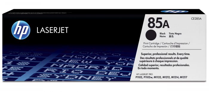 Tooner HP CE285A must 1600lk - Laserjet P1102/w P1104W P1106/W P1107/w P1108/W P1109 M1130 M1132 M1136 M1210 M1212nf M1217NFW