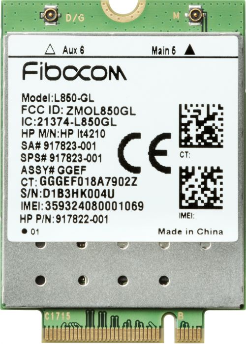 Modem HP Intel XMM 7360 LTE/HSPA+ m.2 4G WWAN Cat 9 Cellular Modem
