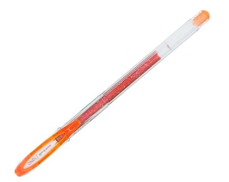 Geelpliiats Uni Signo UM120 Sparkling, 1,0 mm, oranž, glitter