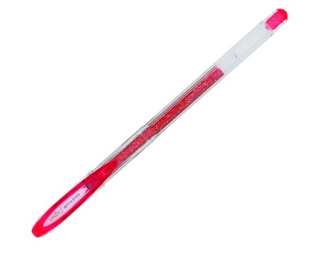 Geelpliiats Uni Signo UM120 Sparkling, 1,0 mm, punane, glitter