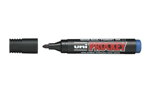 Marker UNI PM122  sinine ,veekindel,ümara otsaga 1,5-2mm