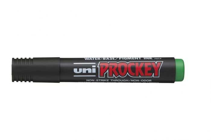 Marker UNI PM122 green, waterproof, round end 1.5-2mm