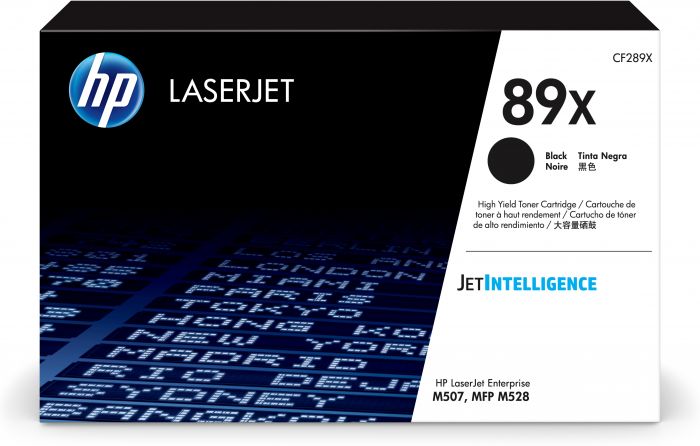 Tooner HP CF289X Black/must suuremahuline 10000lk High Capacity for LaserJet Enterprise M507, MFP M528