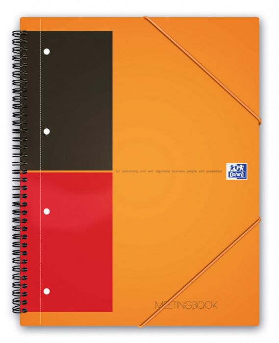 Meeting folder A4 80l. line spiral, Oxford International Meetingbook