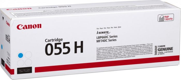 Toner Canon 055HCyan high volume 5900pcs LBP663Cdw LBP664Cx / Cdw MF742Cdw MF744Cdw MF745Cdw MF746Cx
