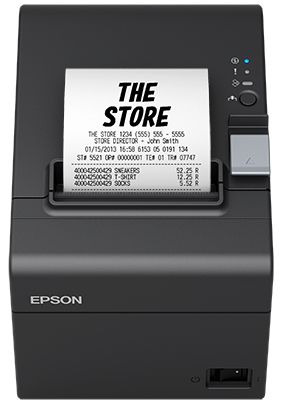 Check printer Epson TM-T20III USB2.0, RS232 serial, gray, power supply, EU, 140x199x146mm, speed 250mm / sec, 80mm paper width. 2YW