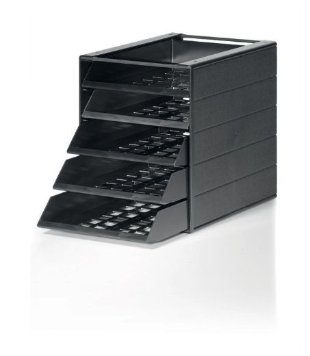 Storage box Idealbox 5, 250 x 322 x 332 mm, charcoal, Durable, Blue Angel