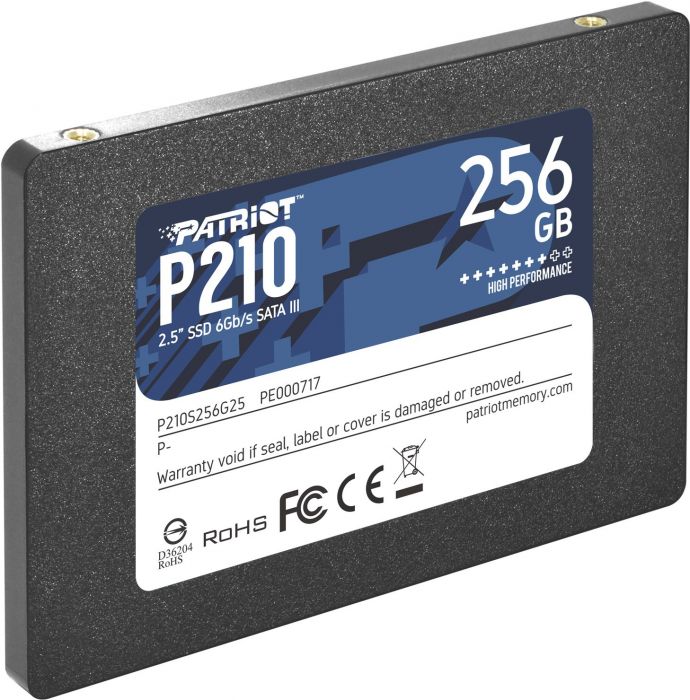Kõvaketas SSD Patriot P210 256GB 2,5