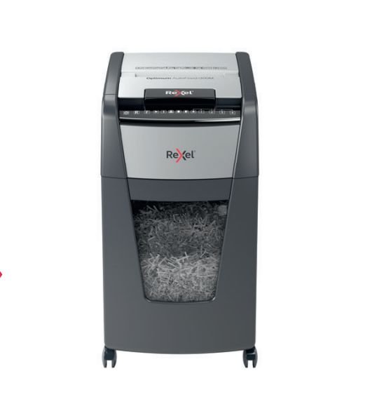 Rexel Optimum AutoFeed+ 300X Automatic Cross Cut Paper Shredder P4
