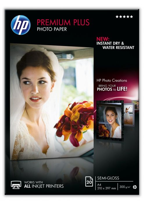 Paper HP CR673A Premium Plus Semy-Glossy Photo paper A4 / 20l 300g