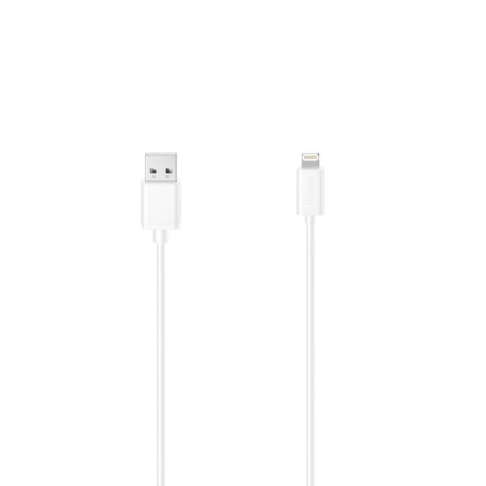 USB-kaabel USB-A ->Lightning Hama Charge & Sync Cable 1.5m white/valge for Apple iPod/iPhone/iPad