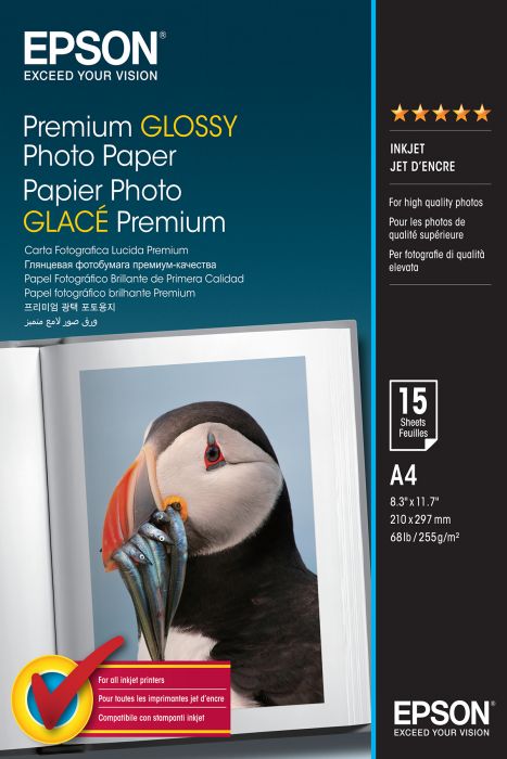 Epson Premium Glossy Photo Paper A4 / 15l 255gr S042155
