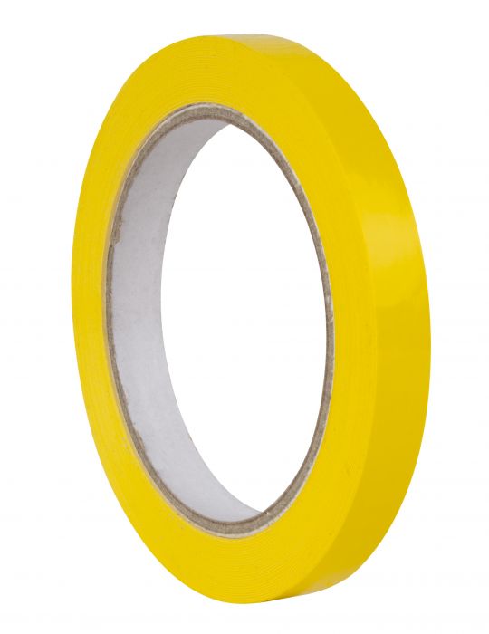 Kleeplint PVC, 12mm x 66m, kollane, läikiv, Apli