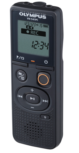 Digidiktofon Olympus VN-541PC black 4GB WMA 1,39` display 2xAAA, mobiilne USB-kaabel, 2YW