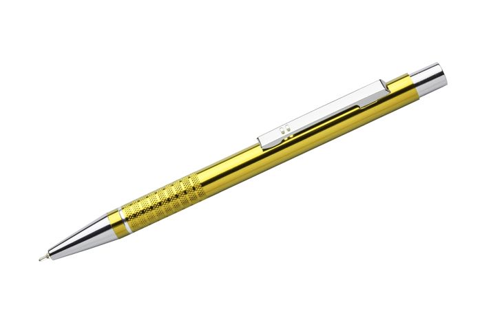 Pen BONITO gold, blue refill