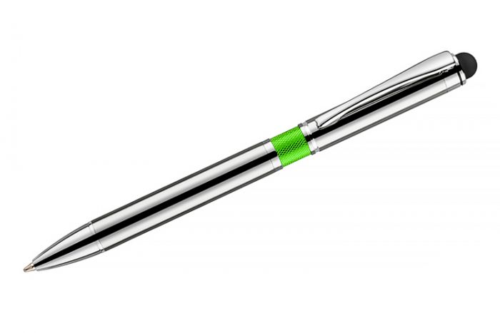 Pen TURBO Touch green, blue refill