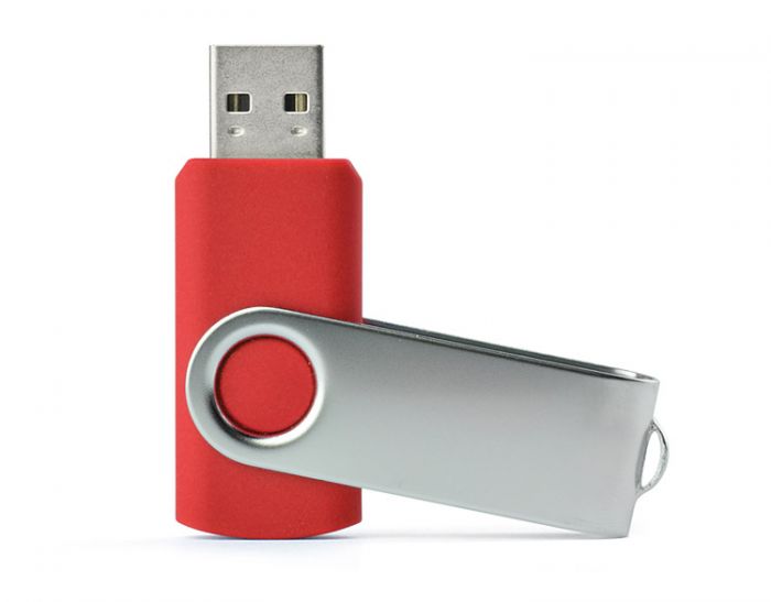 USB flash drive TWISTER 4 GB red