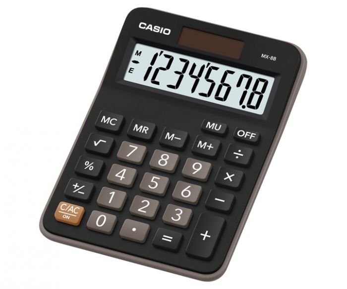 Lauakalkulaator Casio MX-8B 8-kohaline, Standardloogika