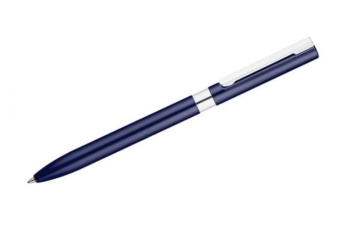 Gel pen GELLE metal dark blue, black refill