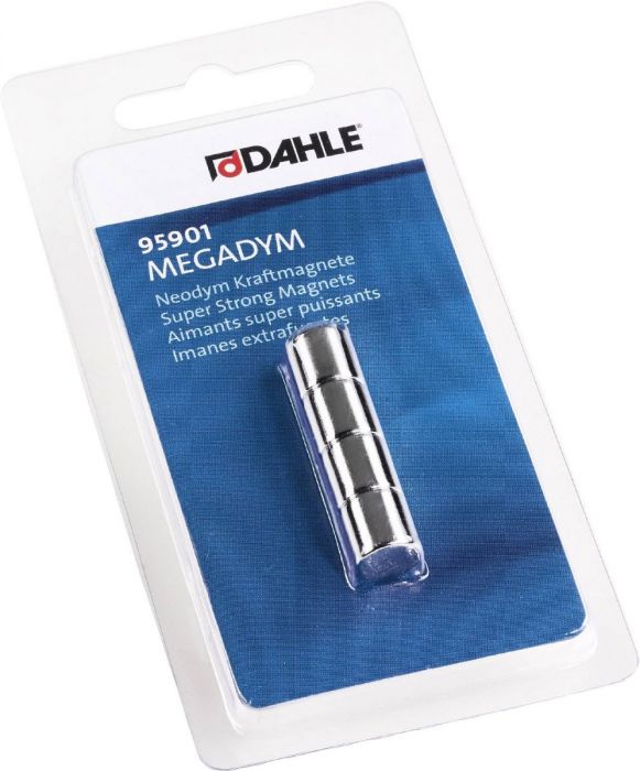 Tahvlimagnet Megadym CYLINDER,  Ø10mmx10mm, 50N, 4tk/kmpl,Dahle