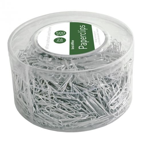 Paper clip 26mm, zinc in a 500 gram box, Office