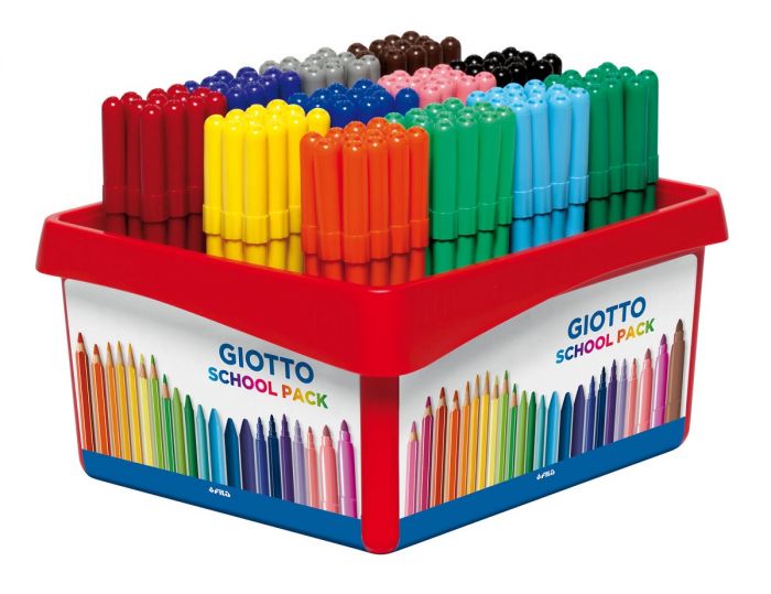 Viltpliiatsid Giotto Turbo Color, 12 värvi x 12 tk, pestav