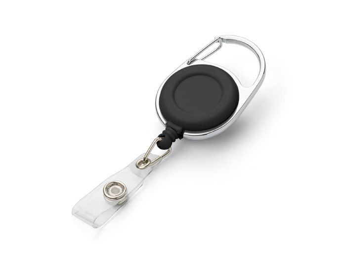 Badge reel BUCK black