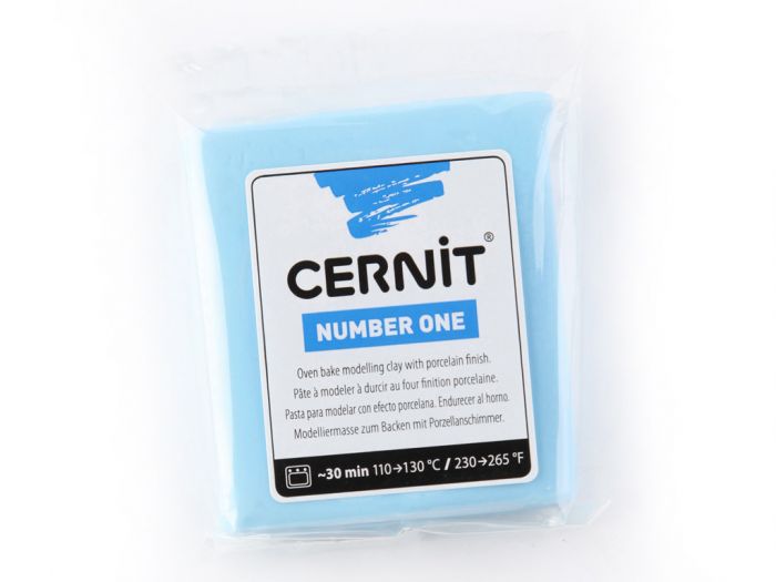 Polymer clay Cernit No.1 56g 214 sky blue sky blue