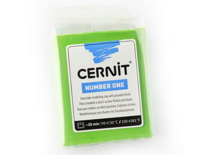 Polymer clay Cernit No.1 56g 611 light green light green