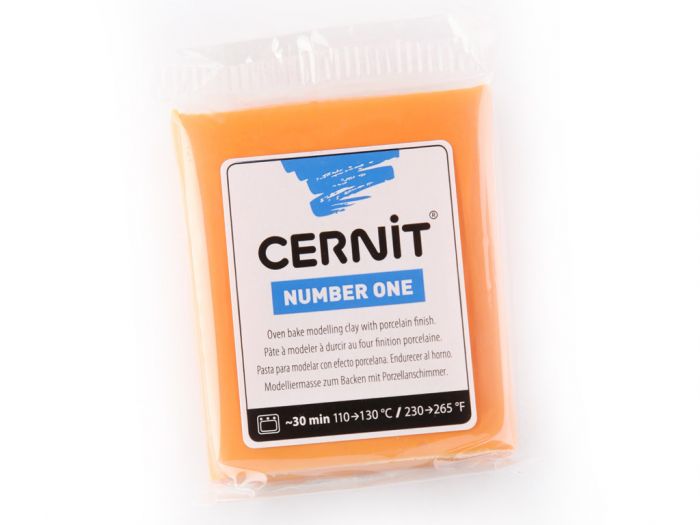 Polymer clay Cernit No.1 56g 752 orange-orange