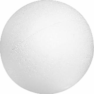 Styrofoam ball set 8cm white, 4pcs