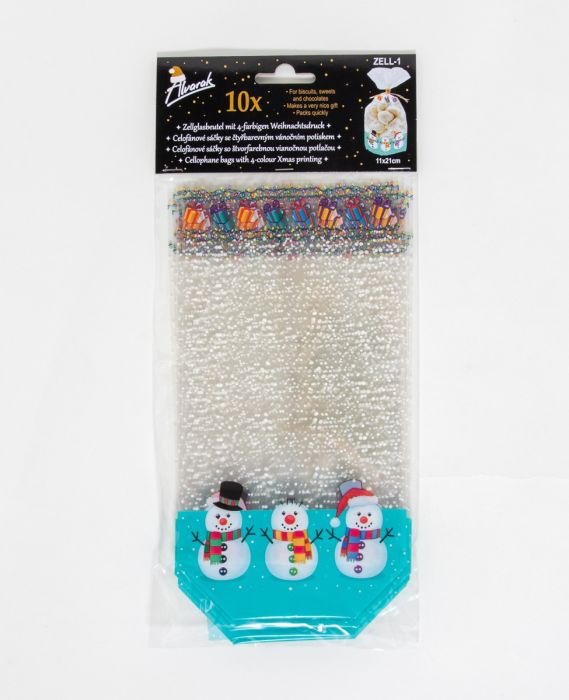 Gift bag transparent Lumemmed11x5x21, 10pcs. pakis