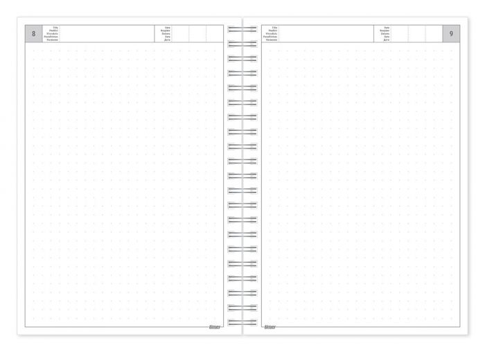 Undated content dot Timer A5 Spirex
