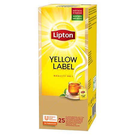 Must tee Lipton Yellow Label 1,8g*25tk/pk (fooliumümbrik)